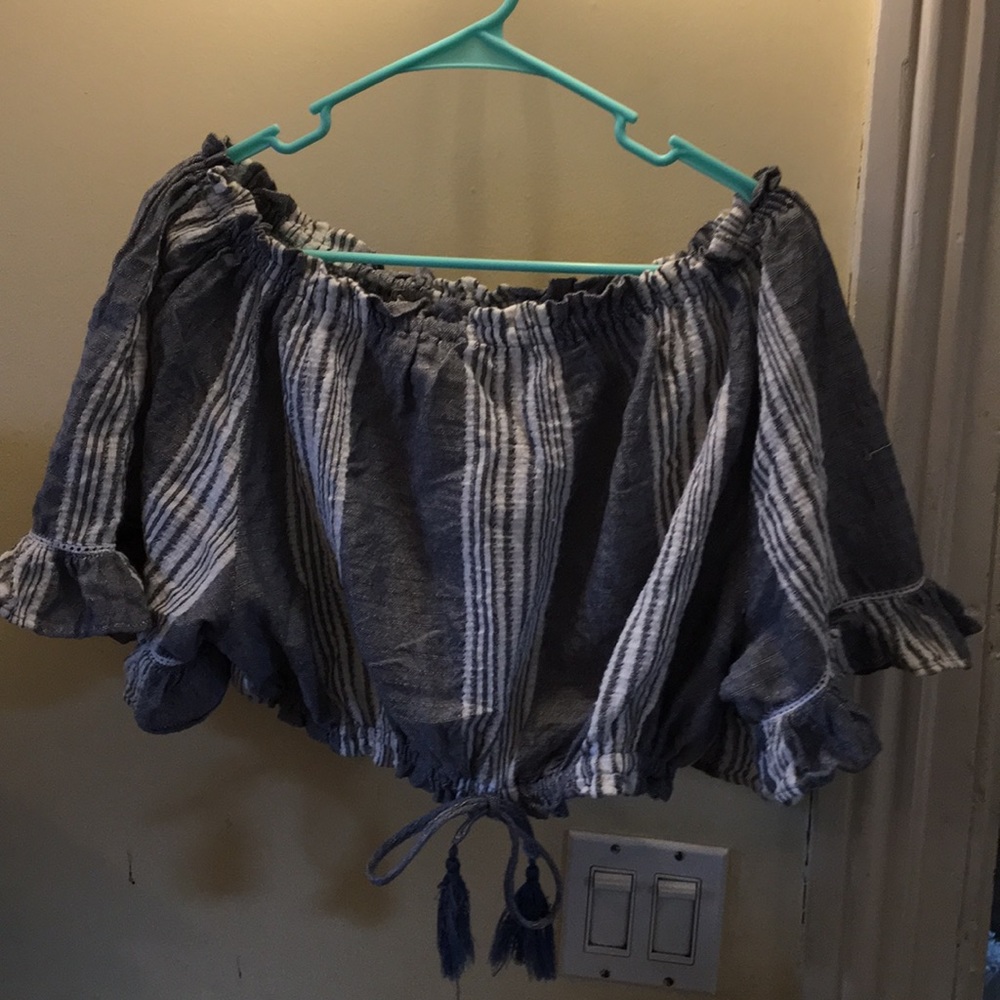 Striped crop top